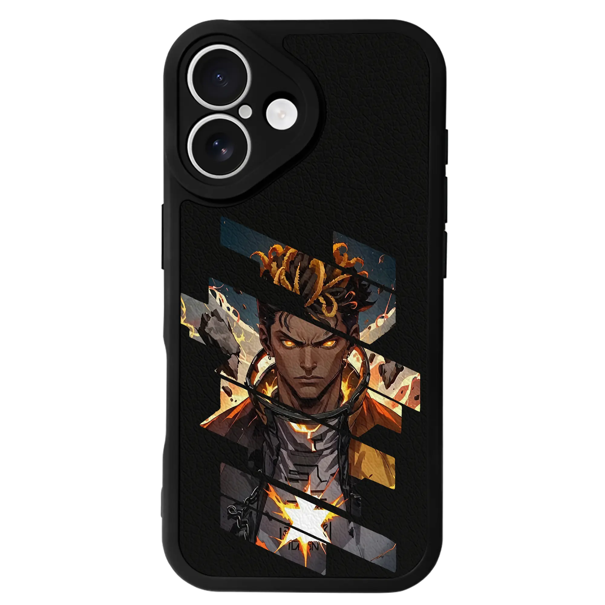 VALORANT グッズ,フェニックス - IPhone 16シリーズ対応 ・ シリコンスマホケース ・ レザー調 ・ 高精度フィット ・ 耐衝撃 ・ ワイヤレス充電対応 ・ 精密カット